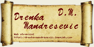 Drenka Mandrešević vizit kartica